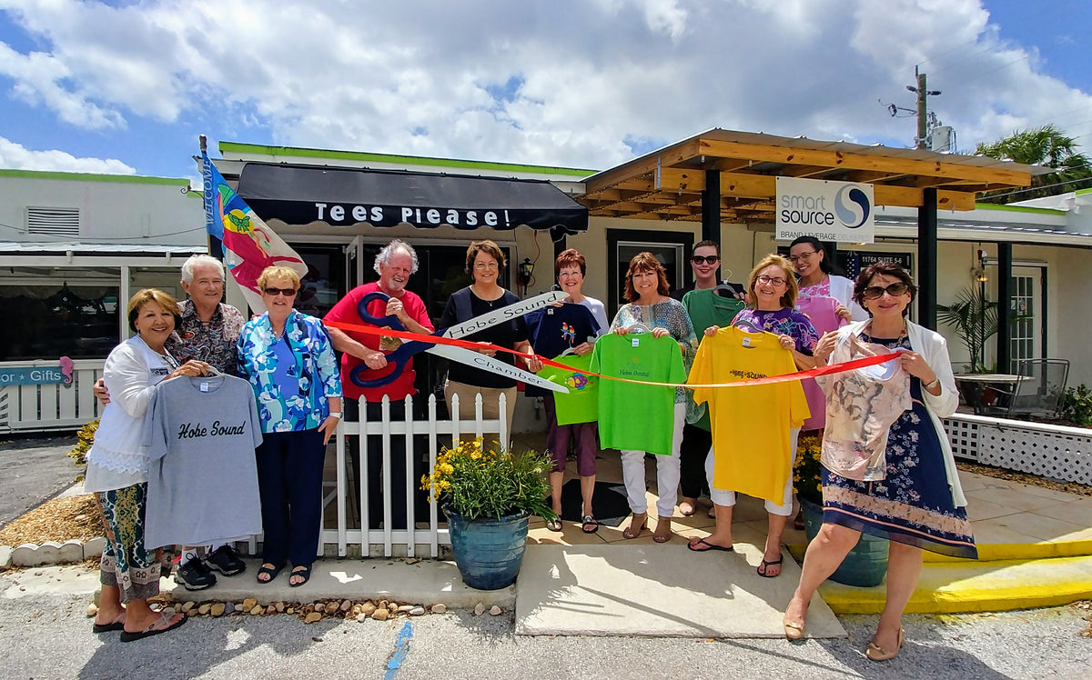 Cutting the ribbon