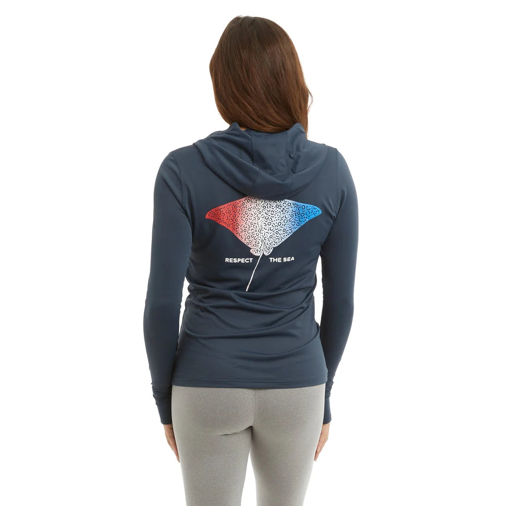 Pelagic WS Aqua Tek Hooded - Eagle Fade - Navy