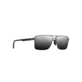 Maui Jim PIHA Silver Black Sunglasses