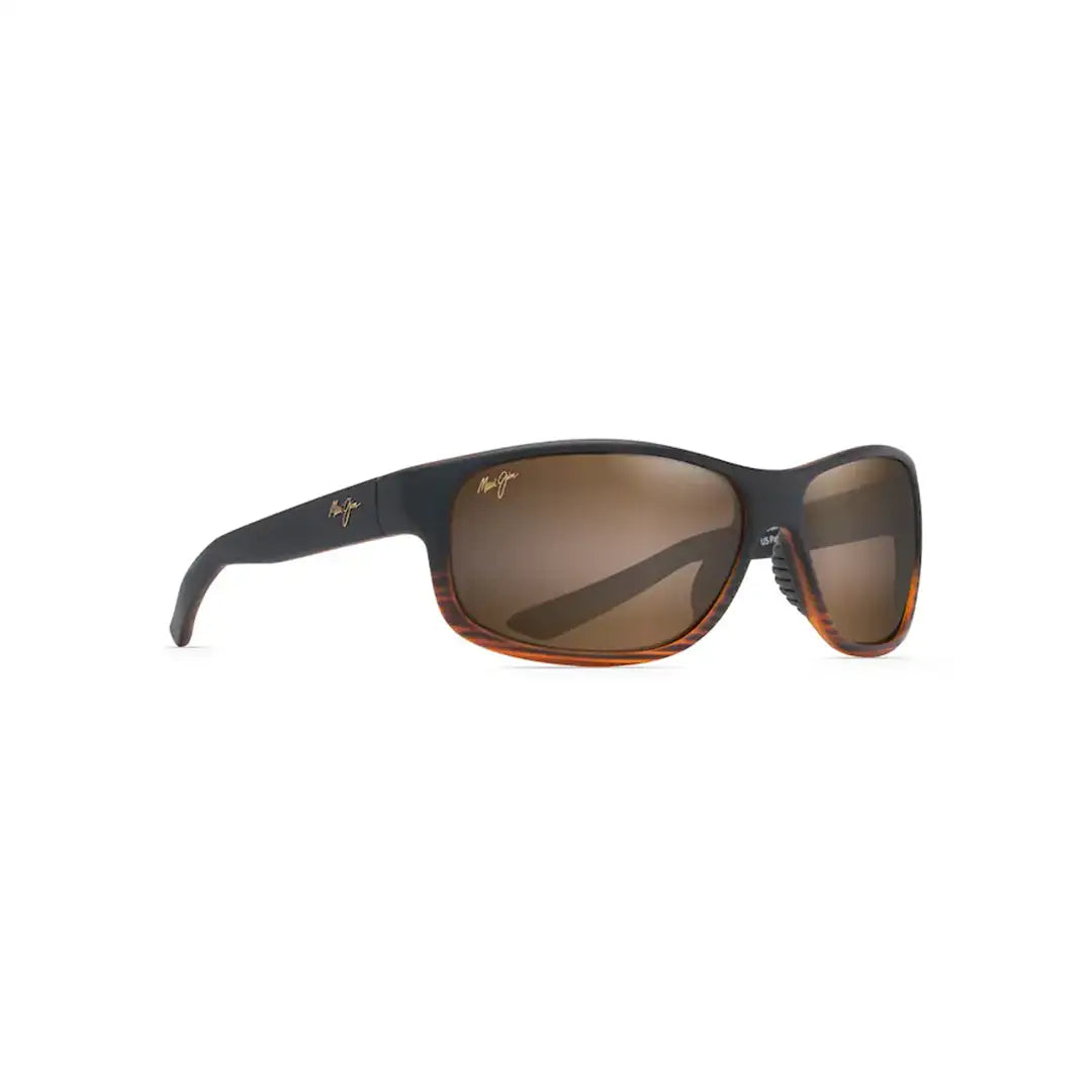 Maui Jim Kaiwi Channel Dark Brown Stripe Sunglasses