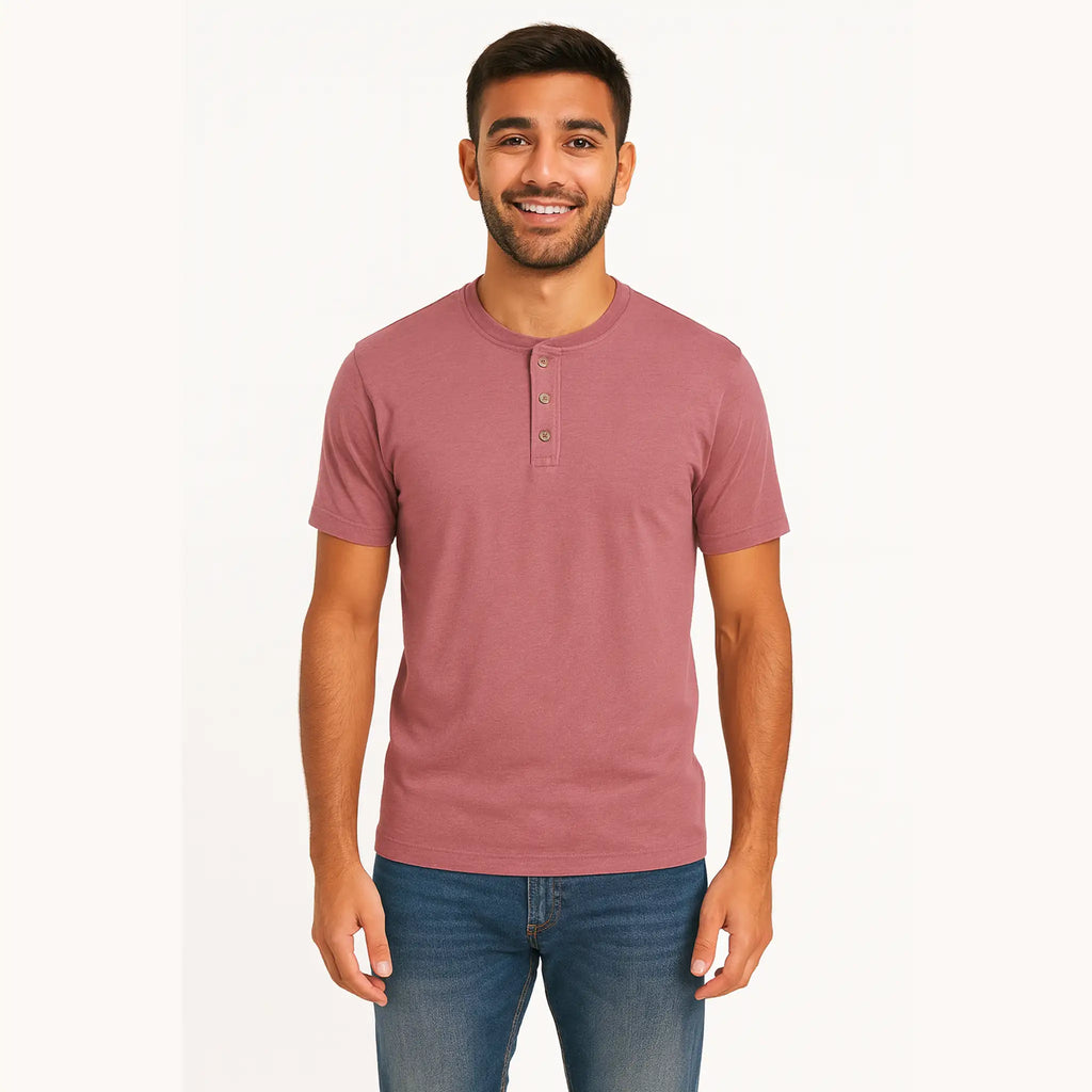 American Heritage - Henley - Fuchsia