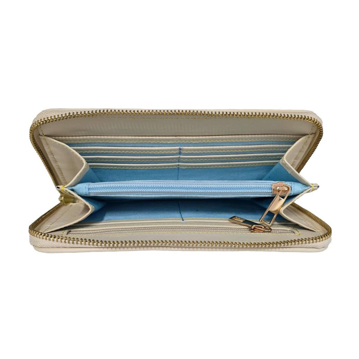Abaco Canvas Wristlet Wallet with Leather Trim and Strap