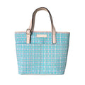 Abaco Medium Canvas Tote with Leather Trim and Base, Zipper Closure