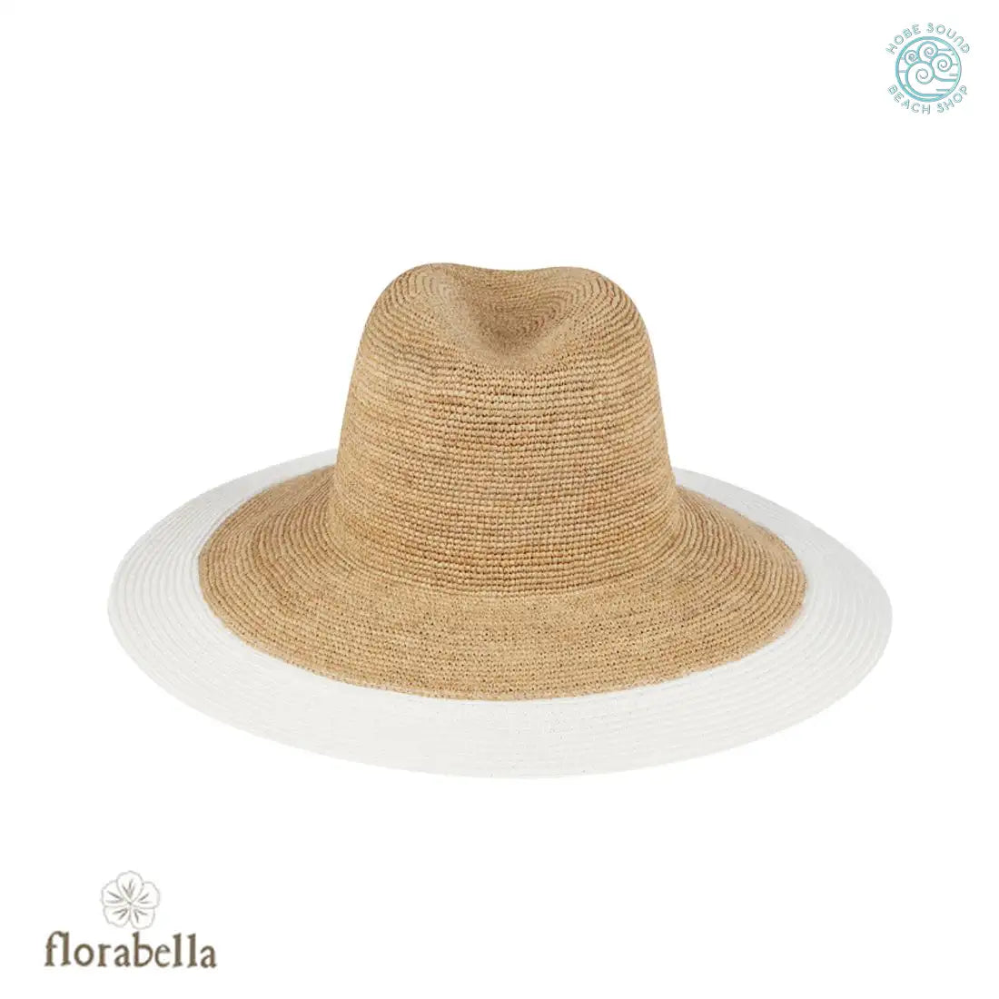 Flora Bella Allison Hat in Natural and White
