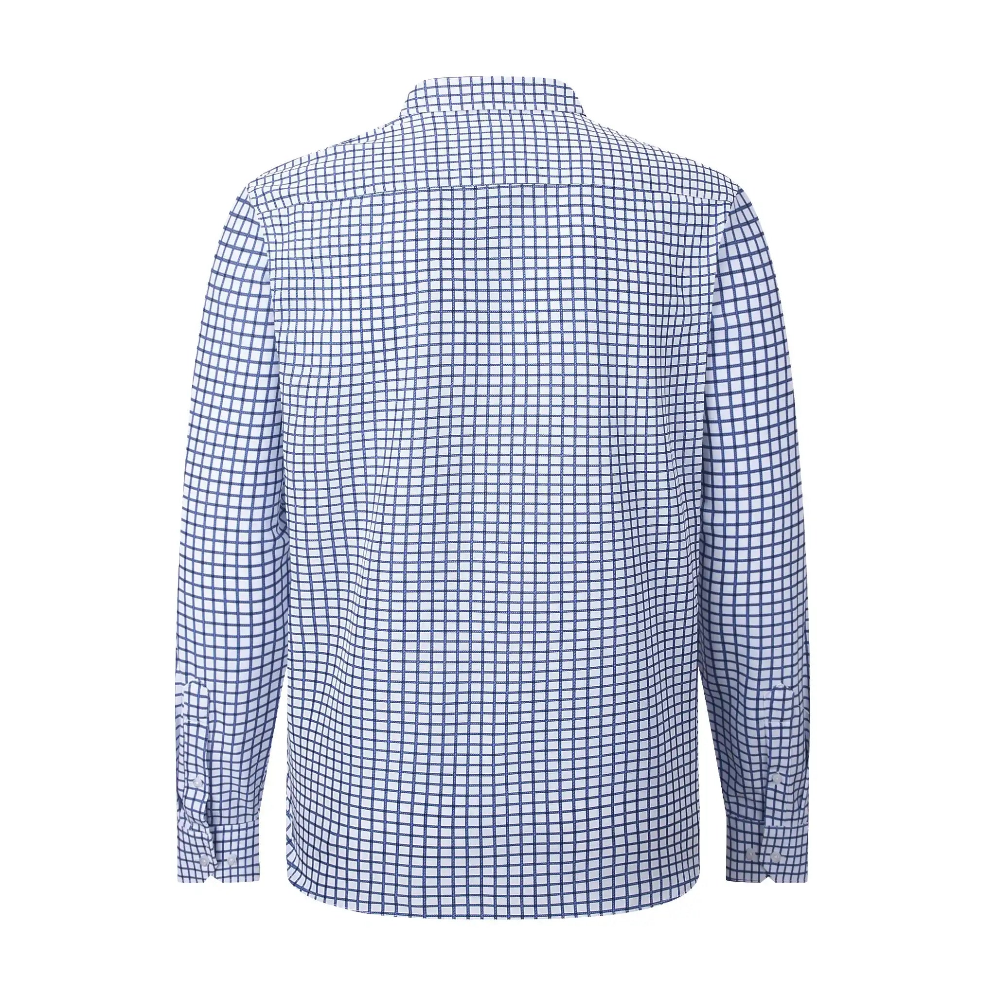 American Heritage Blue Square Performance Shirt Back View