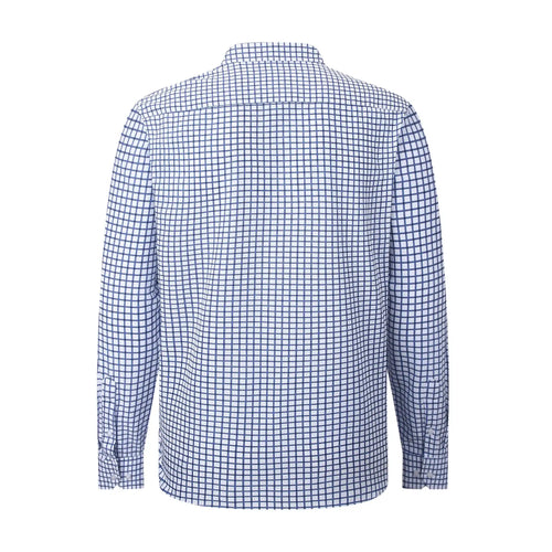 American Heritage Blue Square Performance Shirt Back View