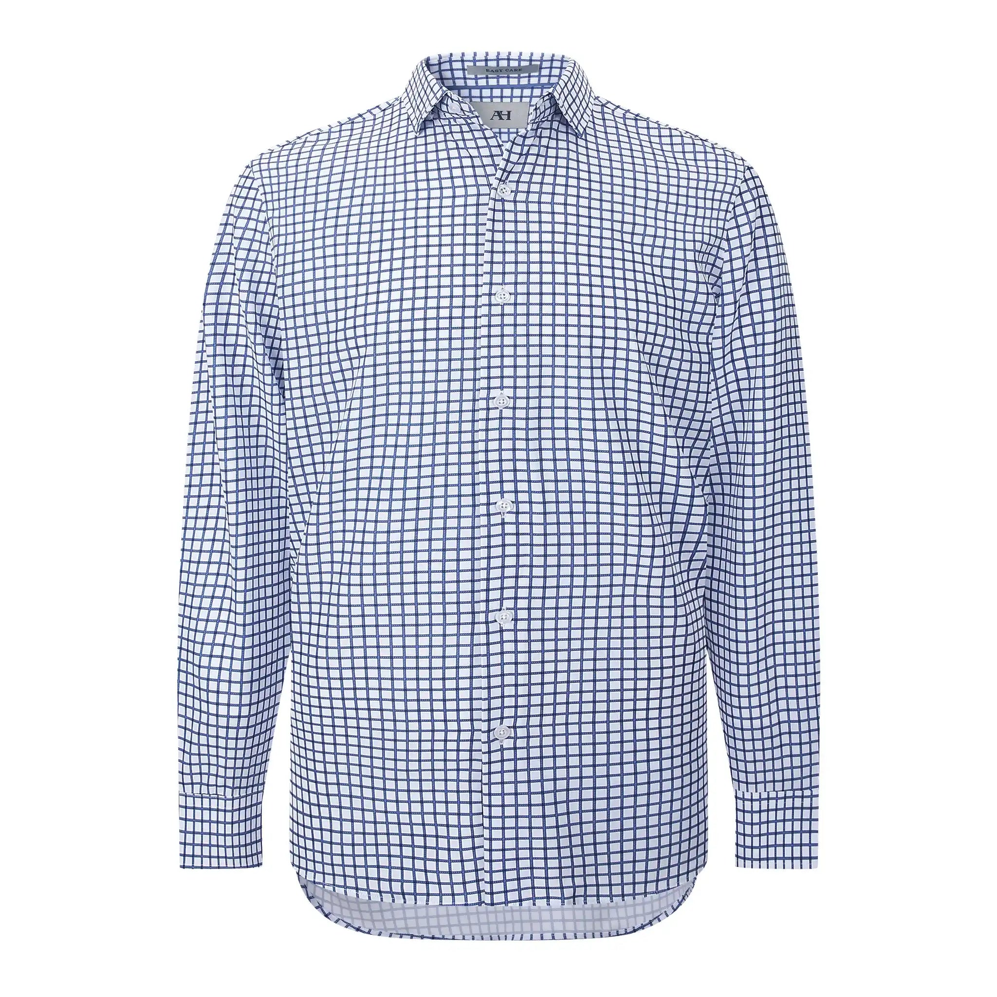 American Heritage Blue Square Performance Shirt Front View
