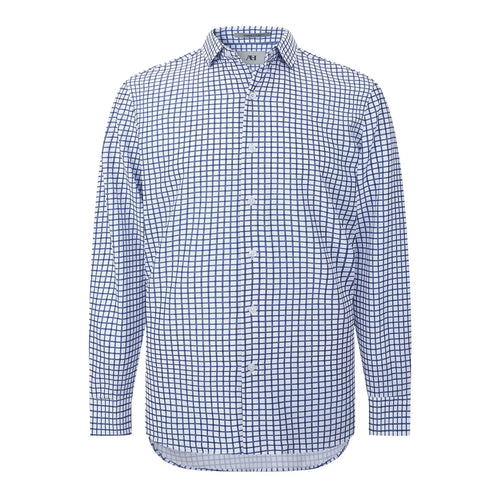 American Heritage Blue Square Performance Shirt Front View