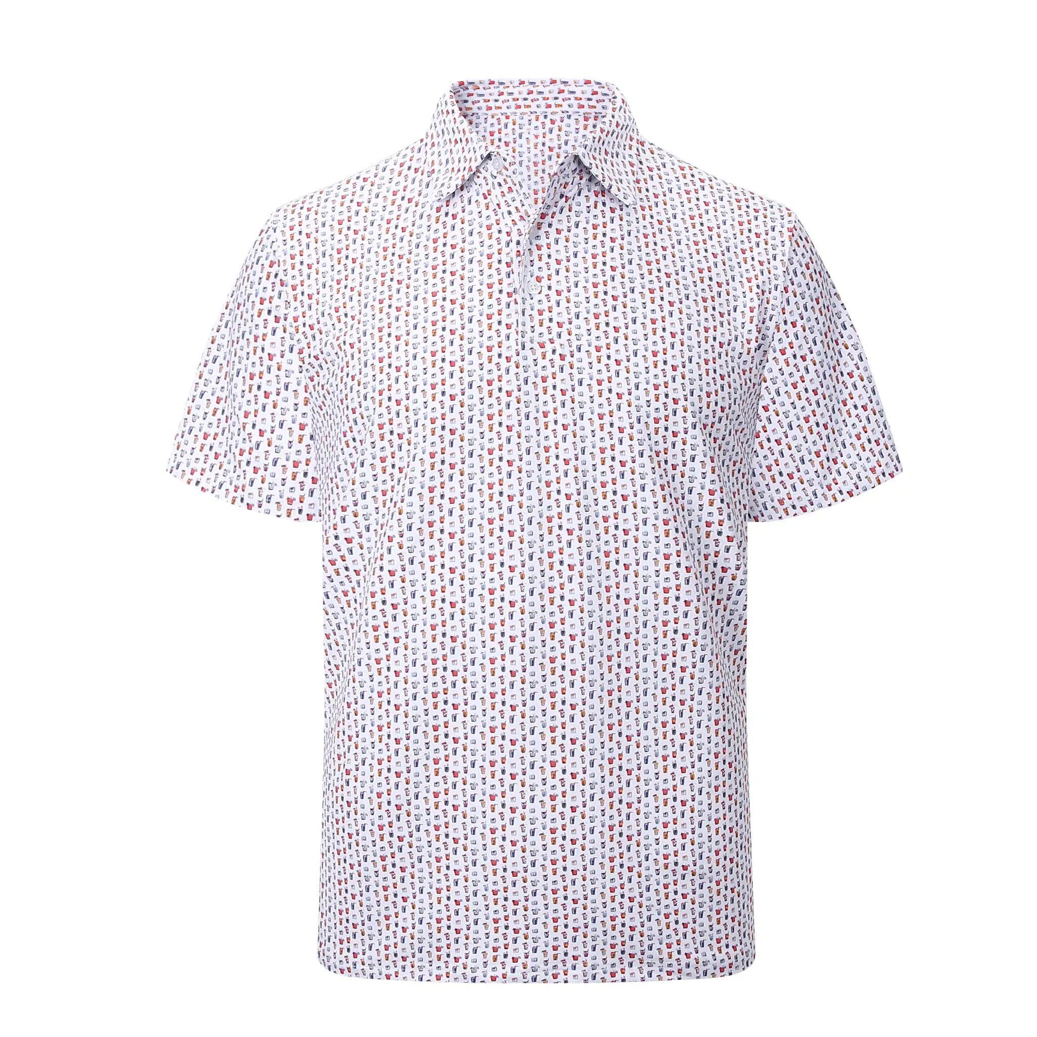 American Heritage Metropolitan Short Sleeve Shirt - Drinks Front View
