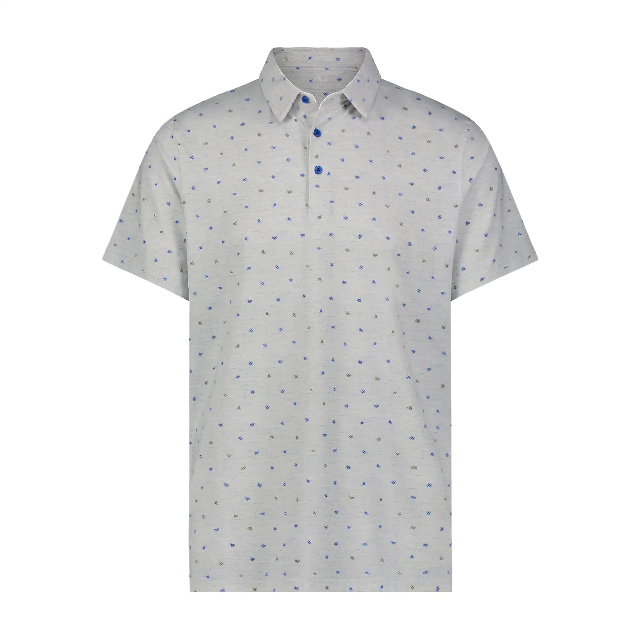 American Heritage Oakmont Performance Polo in Blueburst front view.
