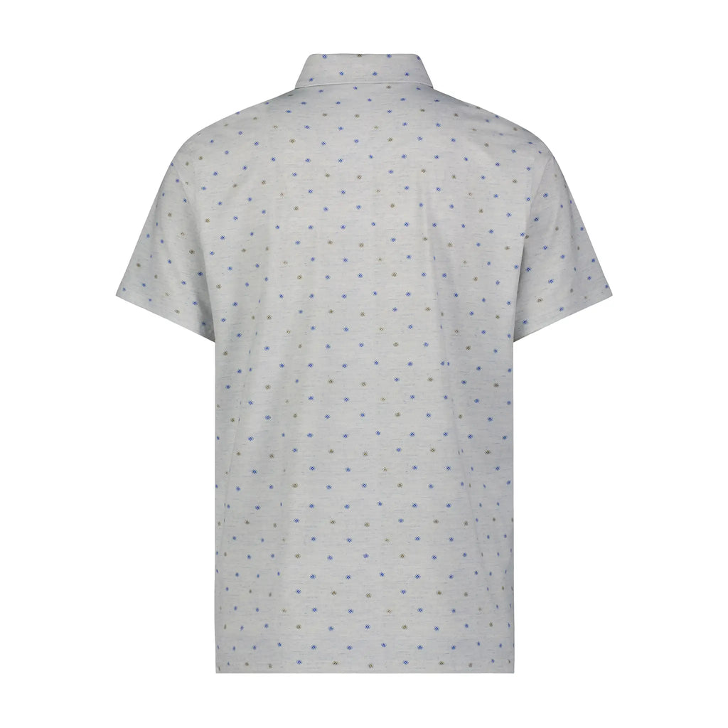 American Heritage Oakmont Performance Polo in Blueburst back view.