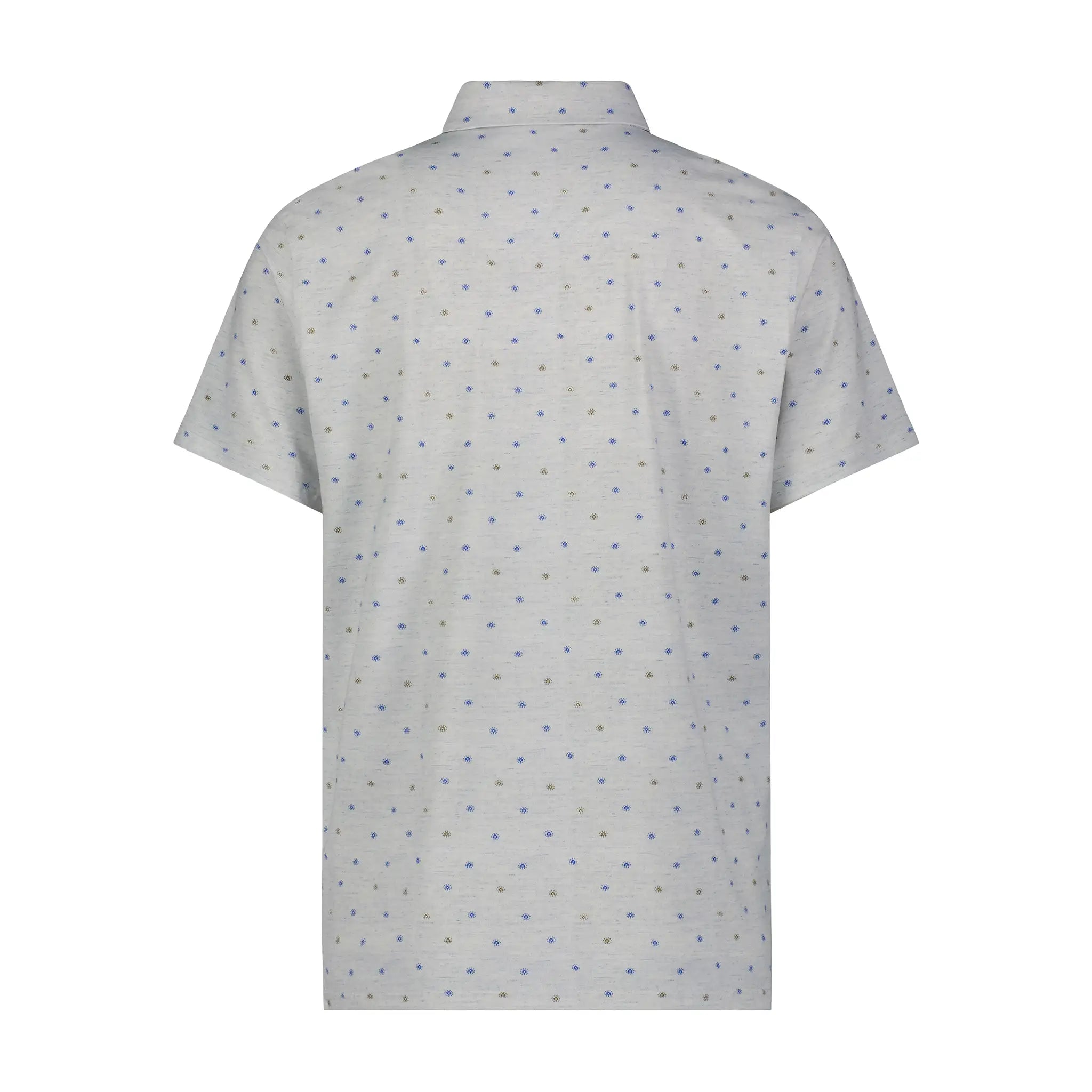 American Heritage Oakmont Performance Polo in Blueburst back view.