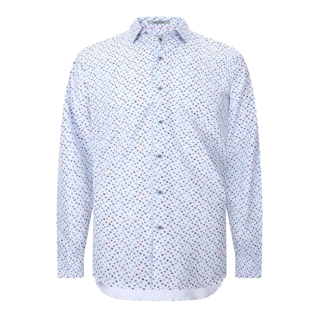 American Heritage Pacino Dress Shirt in Flower print front view.