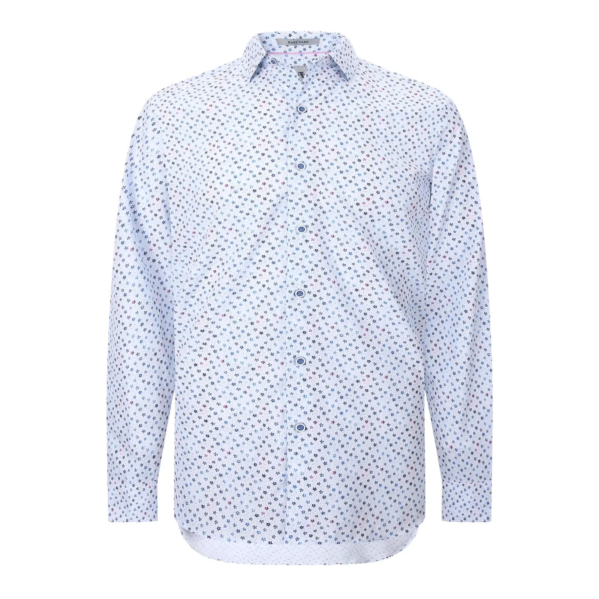 American Heritage Pacino Dress Shirt in Flower print front view.