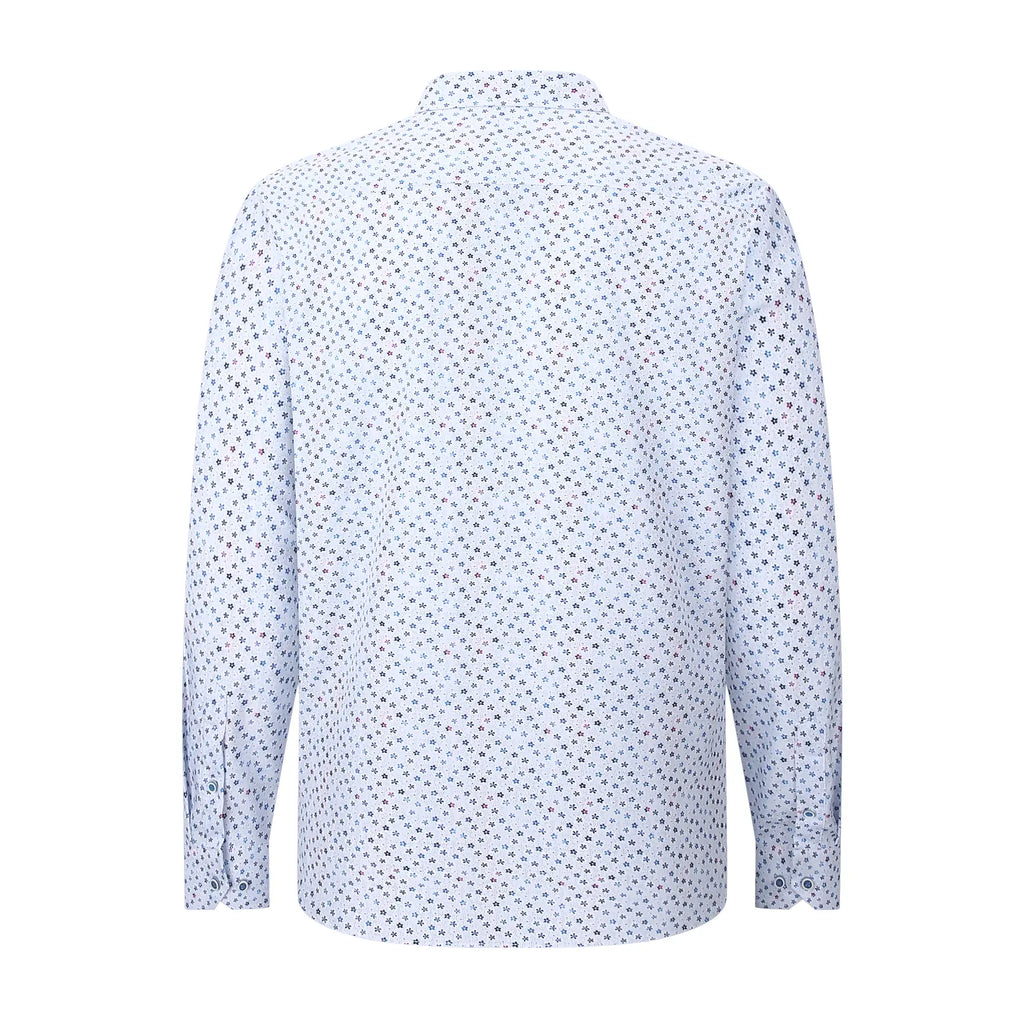 American Heritage Pacino Dress Shirt in Flower print back view.