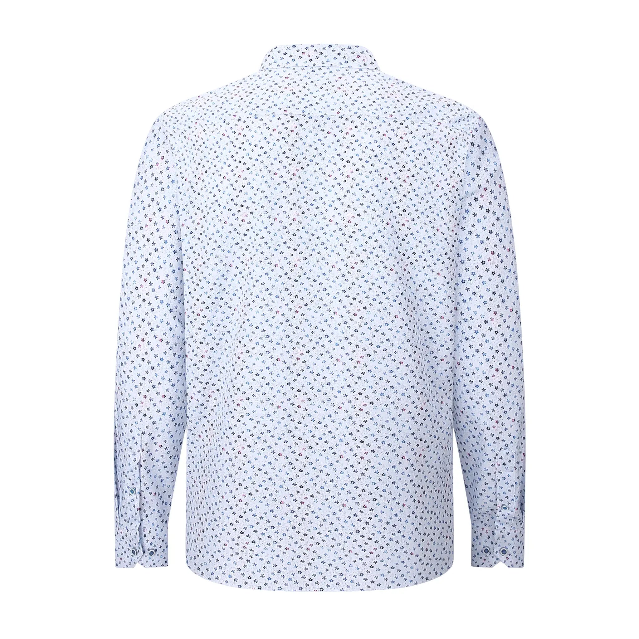 American Heritage Pacino Dress Shirt in Flower print back view.
