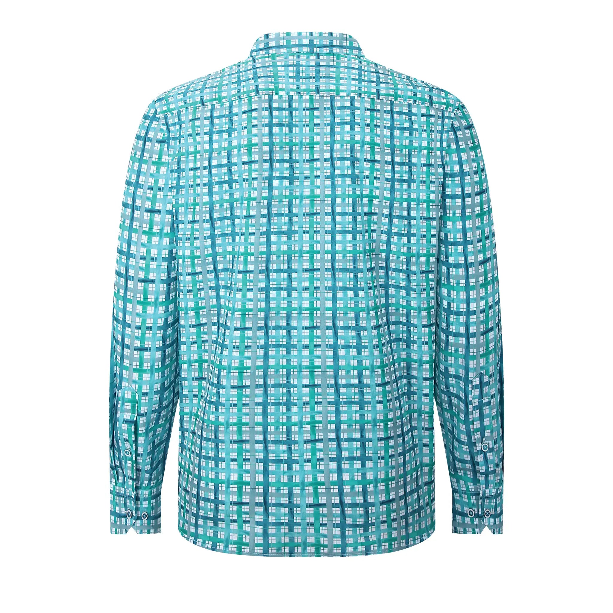American Heritage Sky Check Performance Shirt Back View