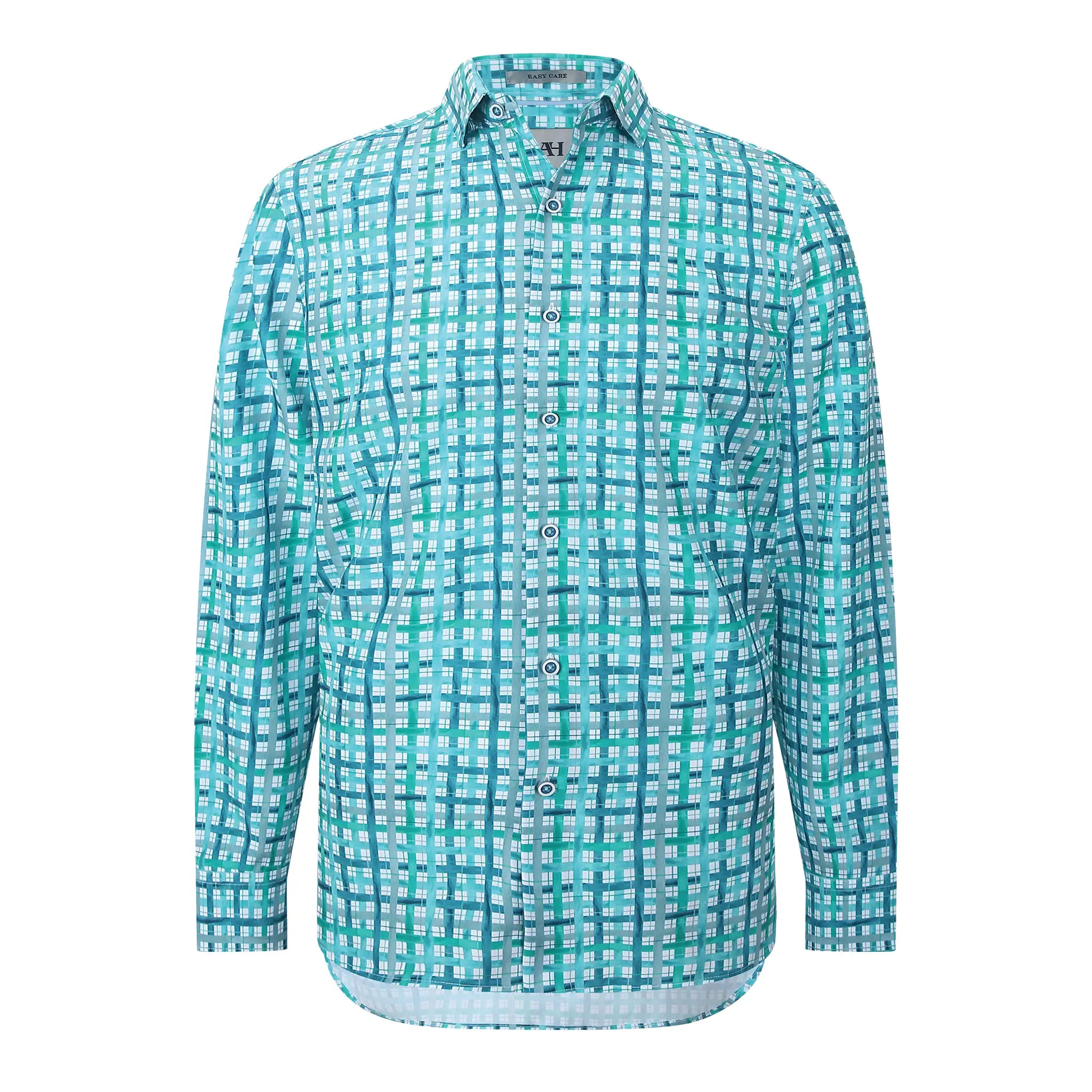 American Heritage Sky Check Performance Shirt Front View
