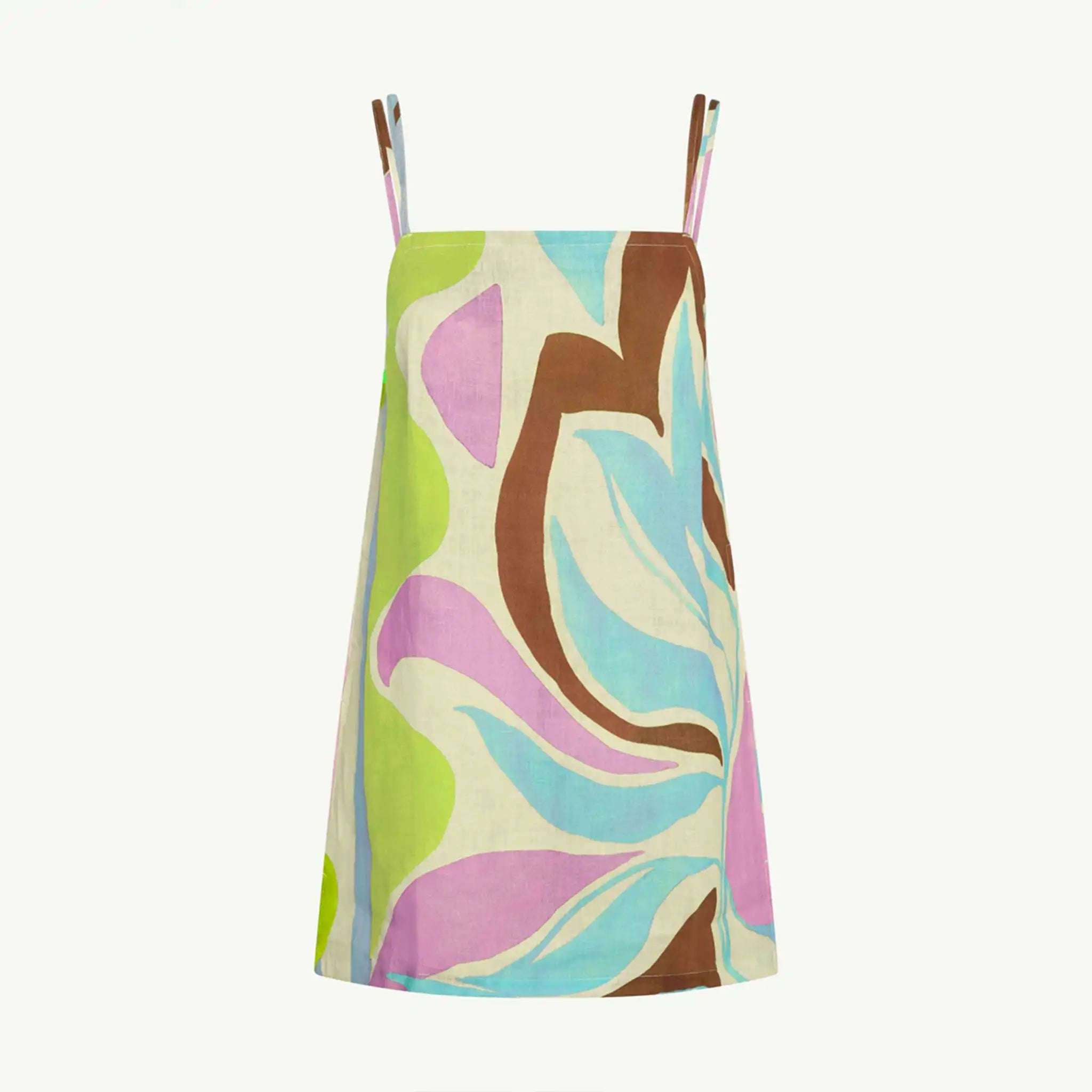 Vitamin A Delia Dress in Coast Colorblock