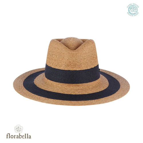 Flora Bella Katrina Sun hat in Natural and Black