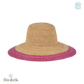 Flora-Bella Lucia Sun hat in natural and lilac.