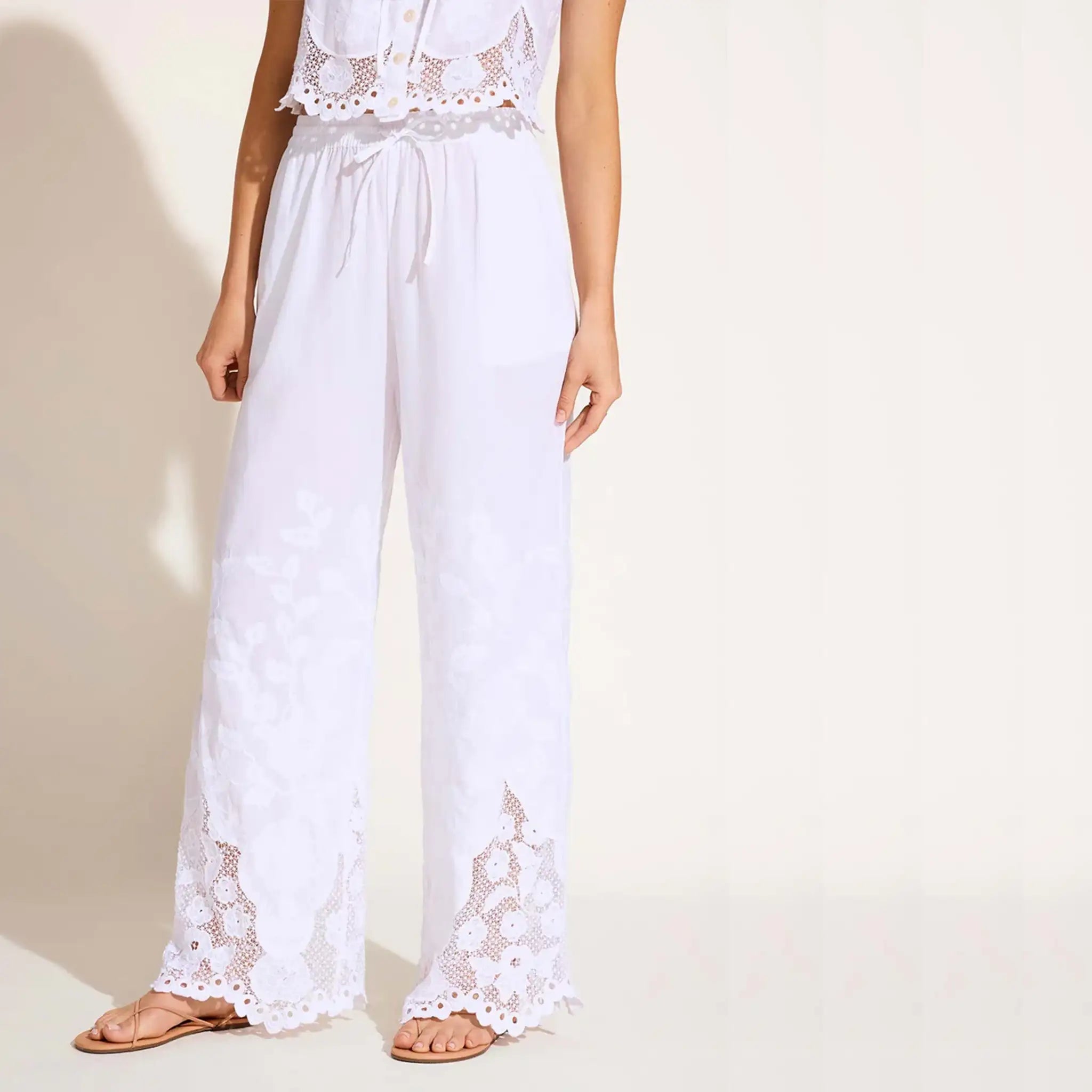 Vitamin A Flora Pant in White