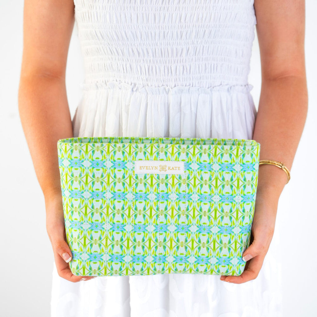 Georgia Mirror Quilted Zipper Pouch