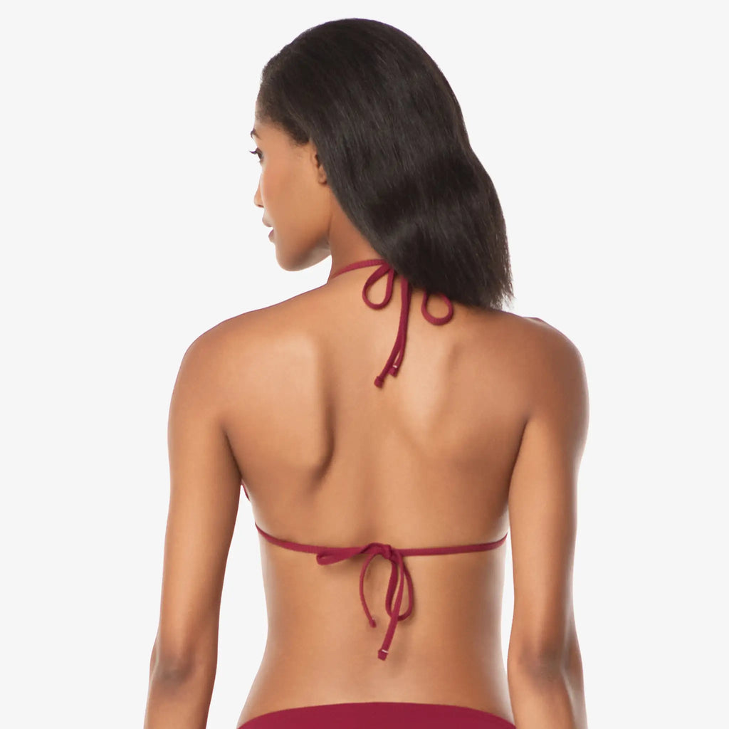 Helen Jon - Tortoise Ring String Top - Merlot