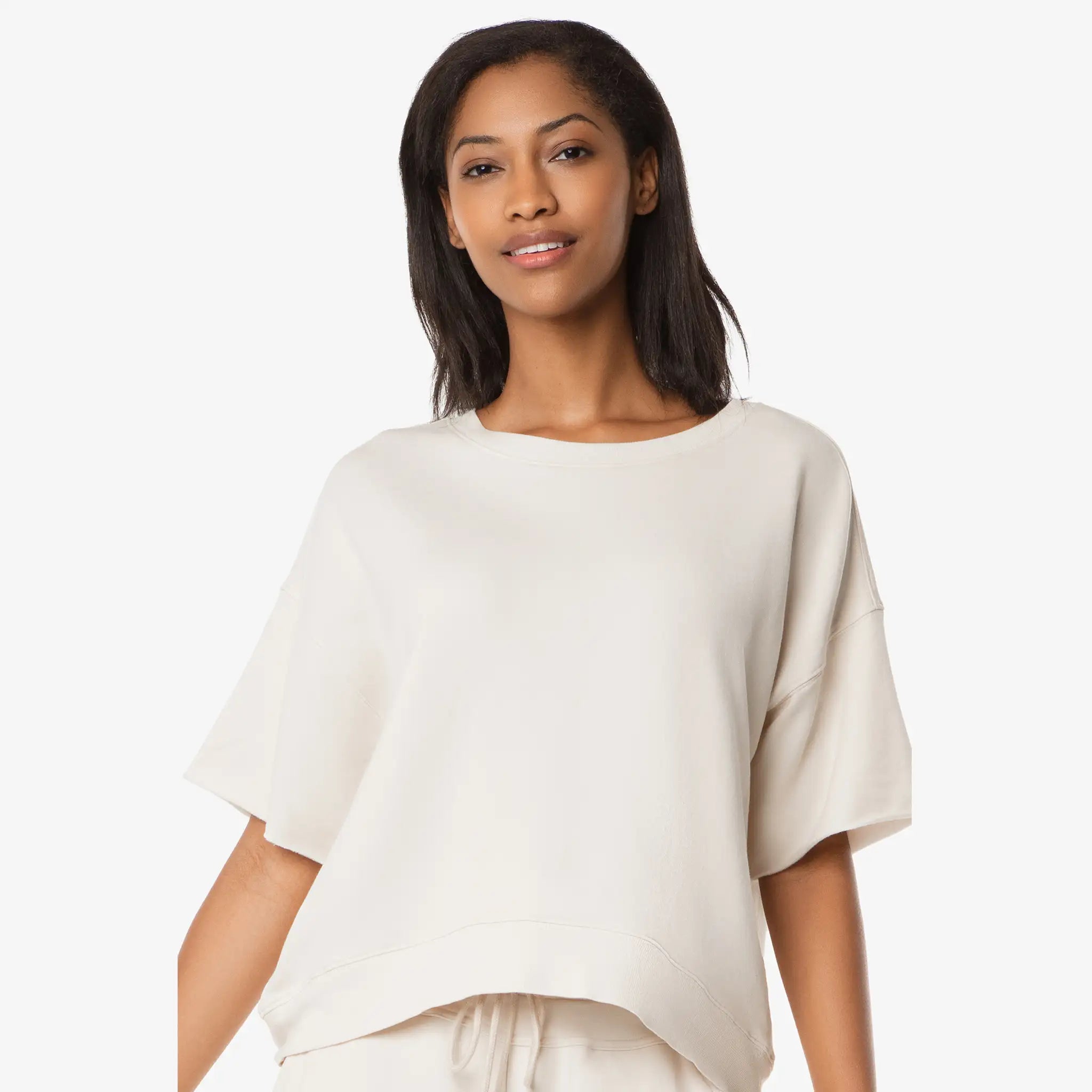 Helen Jon - Short Sleeve Pullover - Stone