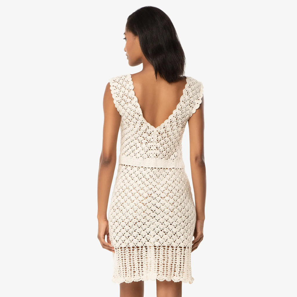 Helen Jon - Valentina Crochet Dress - Ivory Crochet