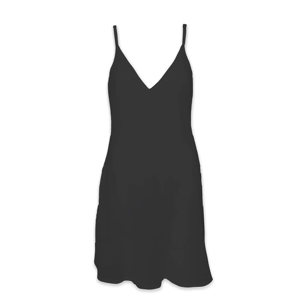 Helen Jon - V-Neck Slip Dress - Black