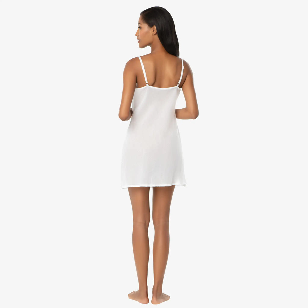 Helen Jon - V-Neck Slip Dress - White