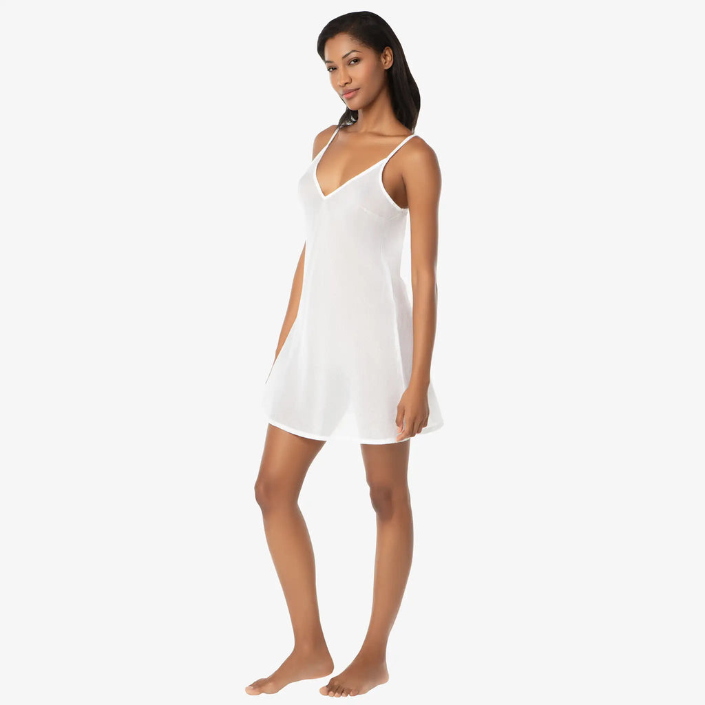 Helen Jon - V-Neck Slip Dress - White