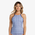 Helen Jon - Racerback Tankini - Tangier & Navy