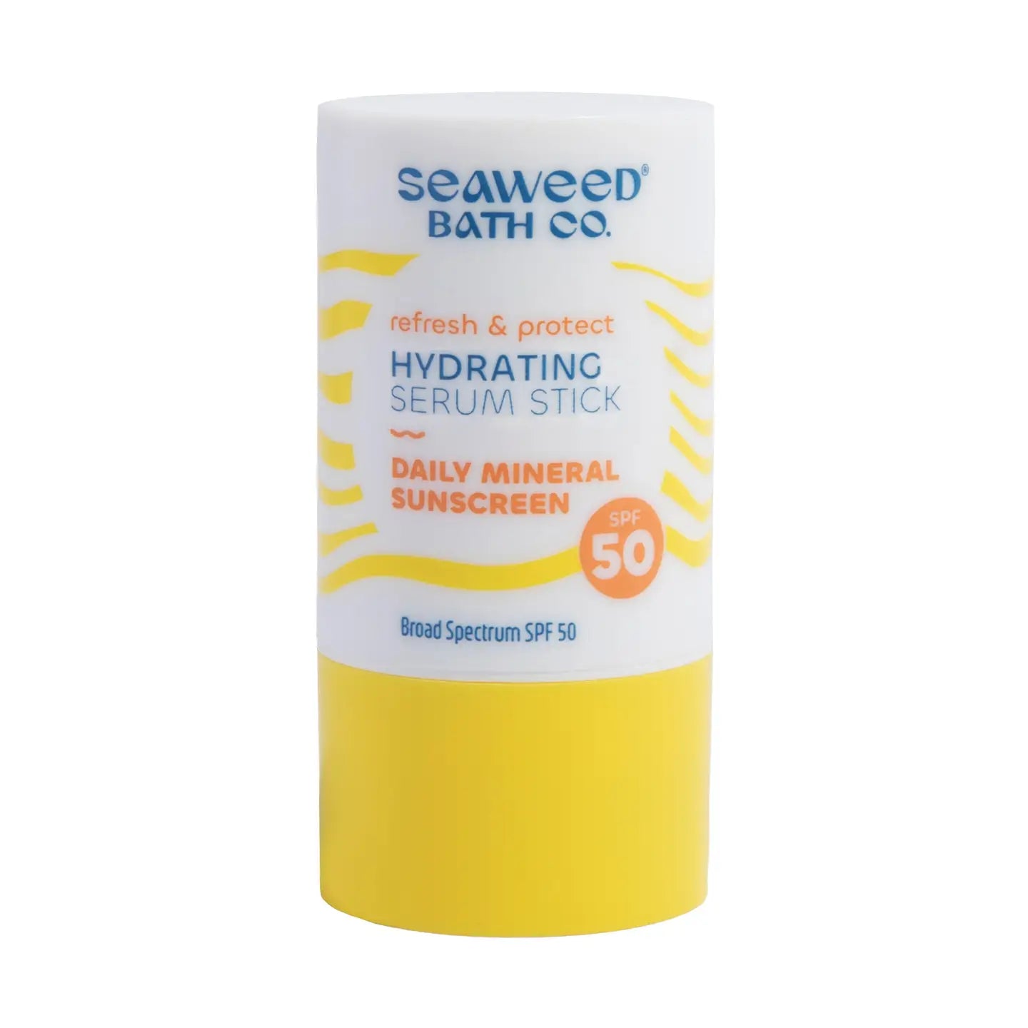 Seaweed Bath Co Hydrating Serun Stick SPF 50 on white background