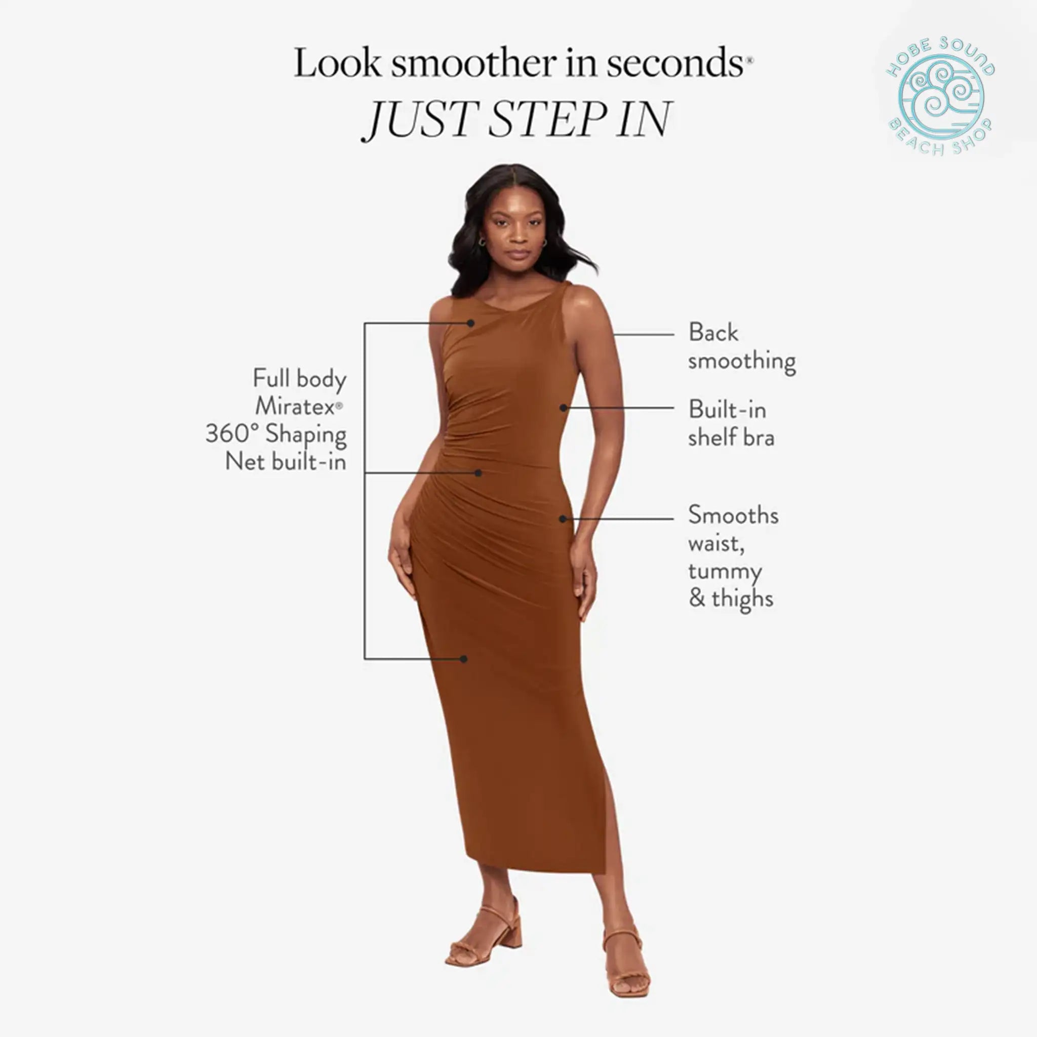 MiracleSuit Maxi Shaping Dress in Bronze