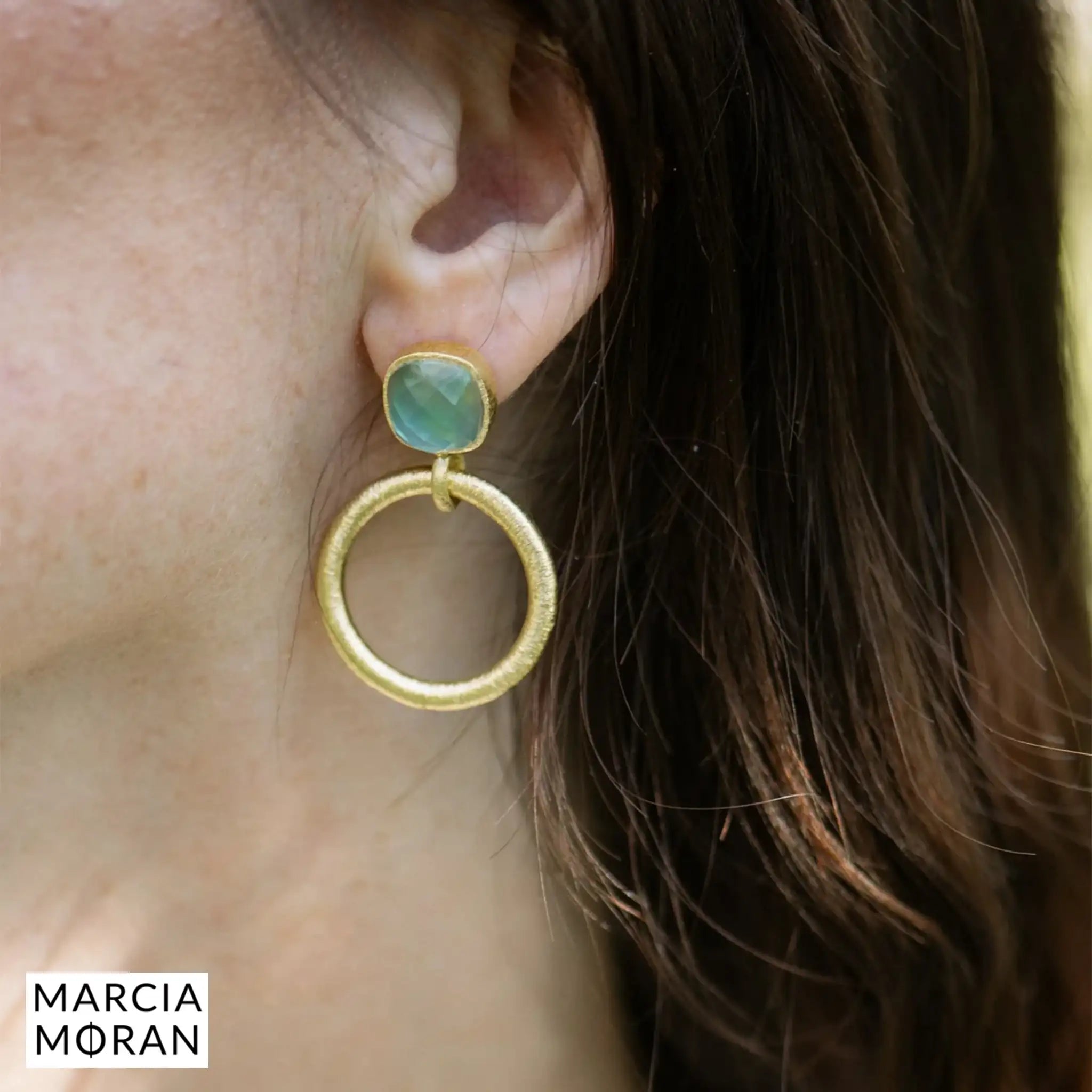 Marcia Moran Aneira Earrings on Model