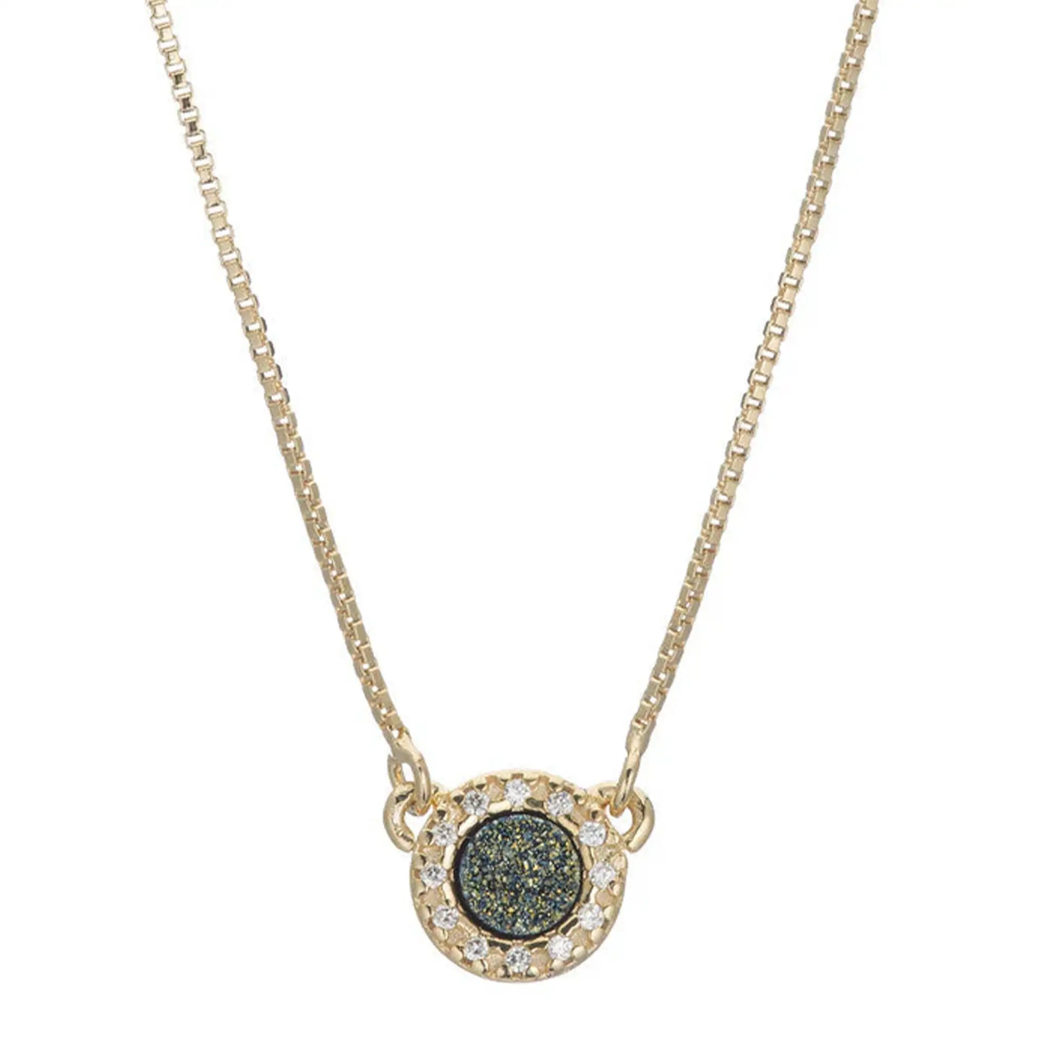 Marcia Moran Dragonfly Druzy Pendant Necklace