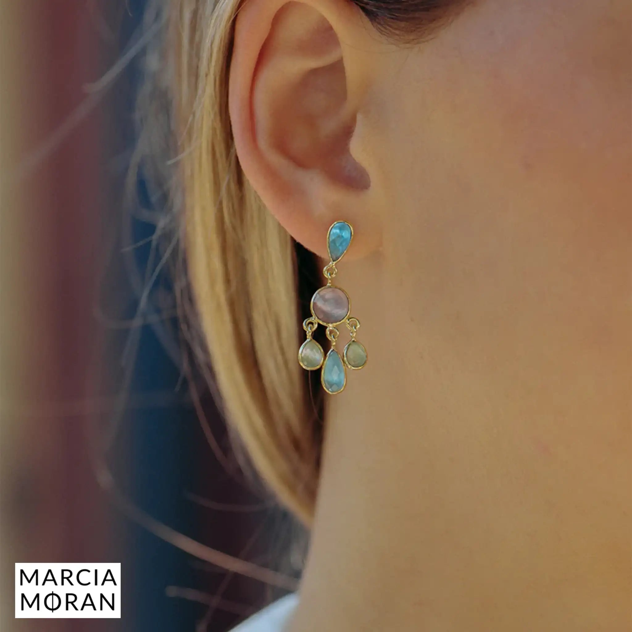 Marcia Moran Enzo Earrings on Model