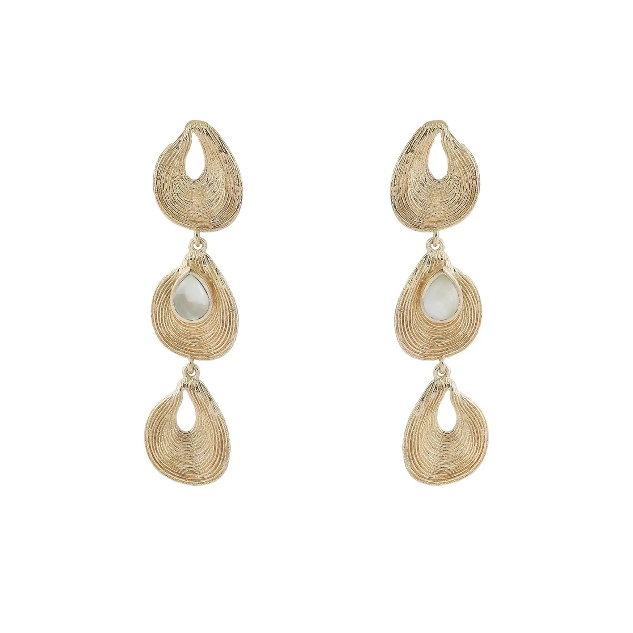 Marcia Moran Mabel Drop Earrings in Pearl.