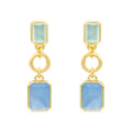Marcia Moran Moray Earrings Aqua and Tanzanite