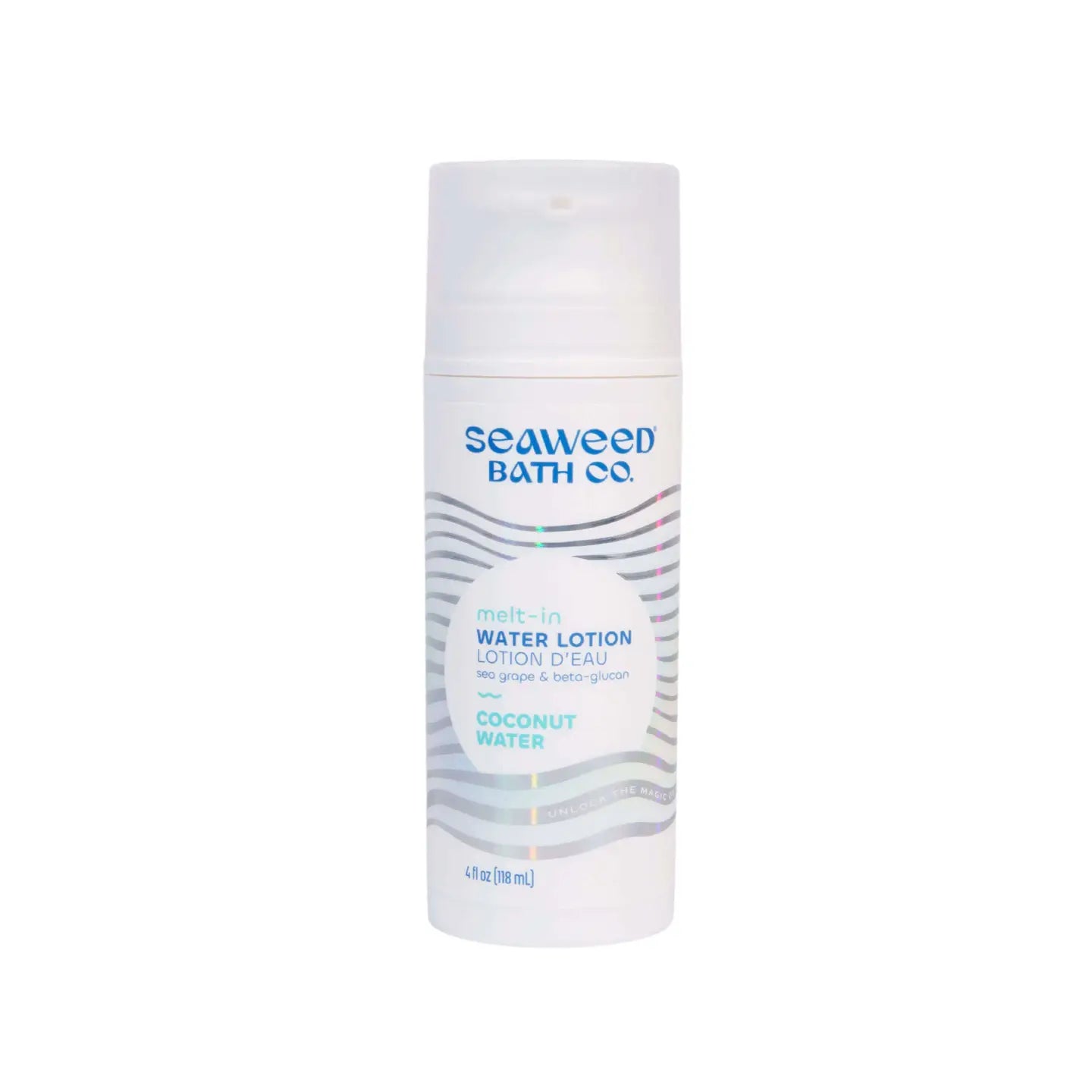 Seaweed Bath Co Melt-In Water Lotion coconut on white background