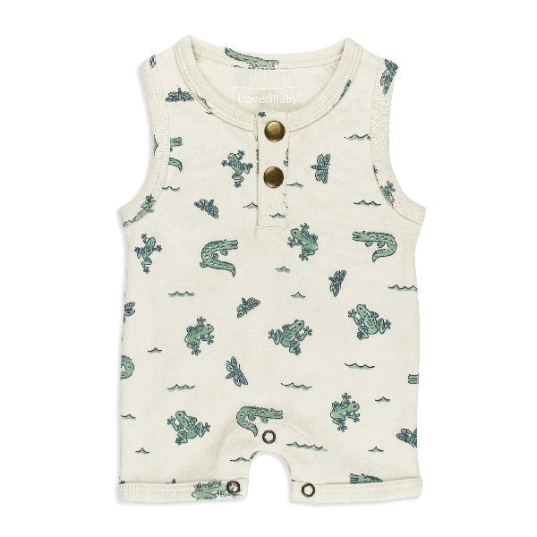LovedBaby Bubble Romper Alligator