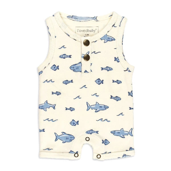 LovedBaby Bubble Romper Shark