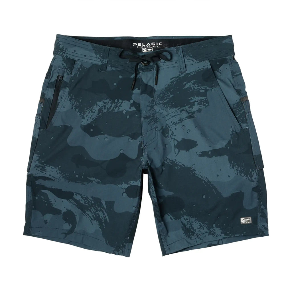 Pelagic - Flyline Hybrid Shorts 19" - Brush Camo Dark Navy