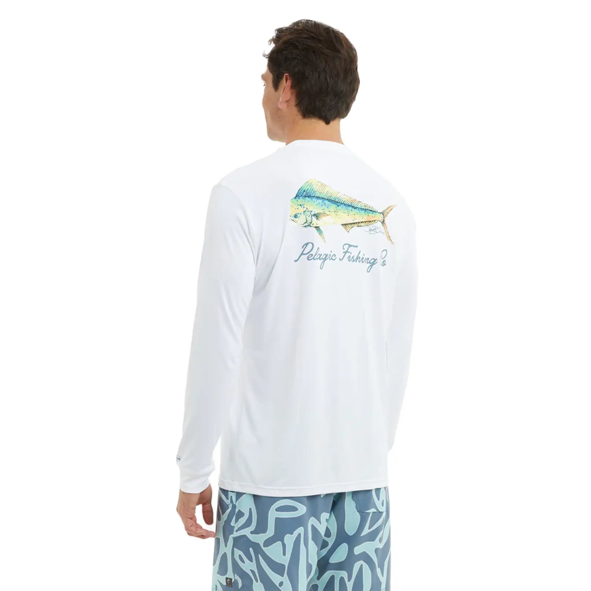 Pelagic - Aquatek Fishing Shirt - Goione Mahi - White