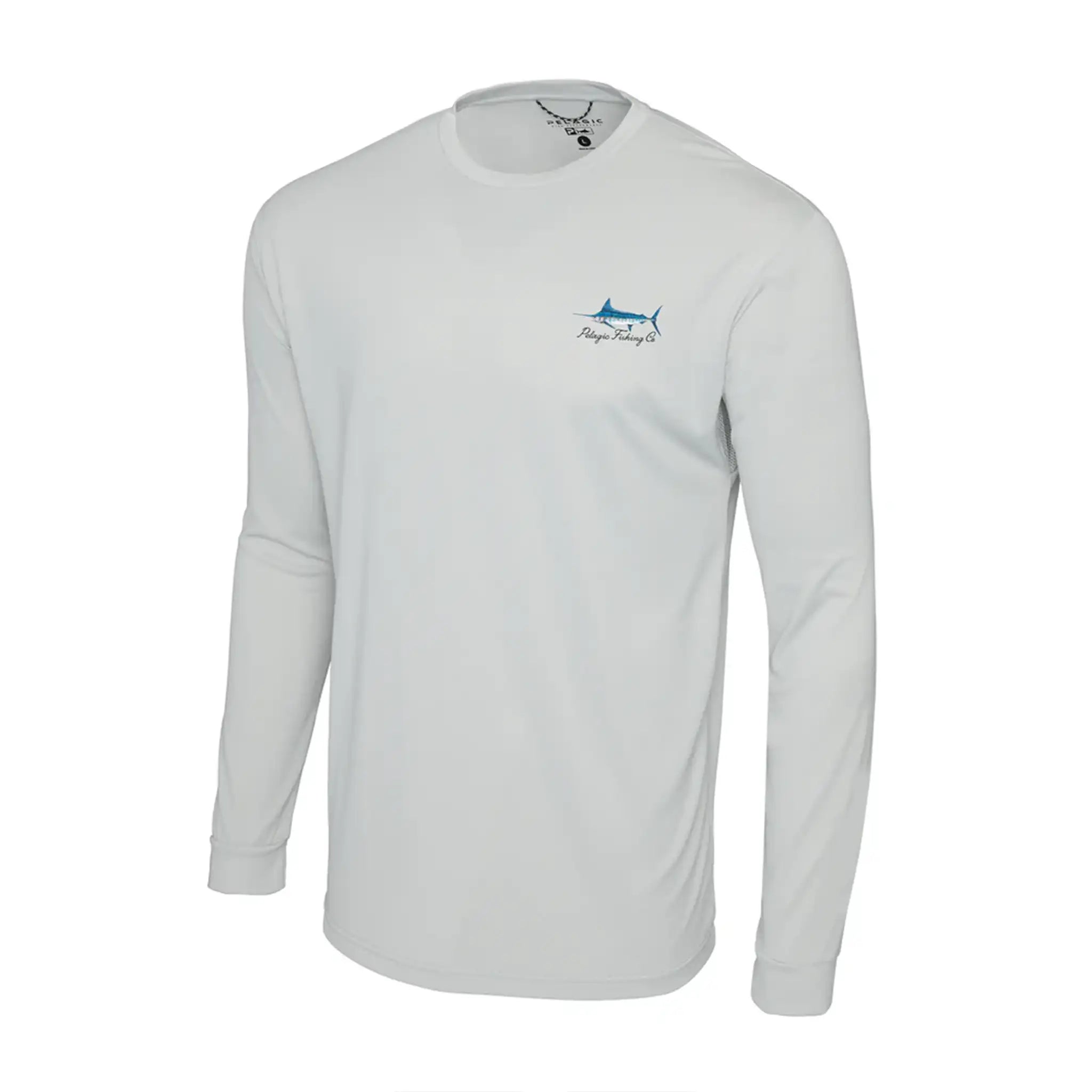 Pelagic - Aquatek Fishing Shirt - Goione Marlin - Light Grey