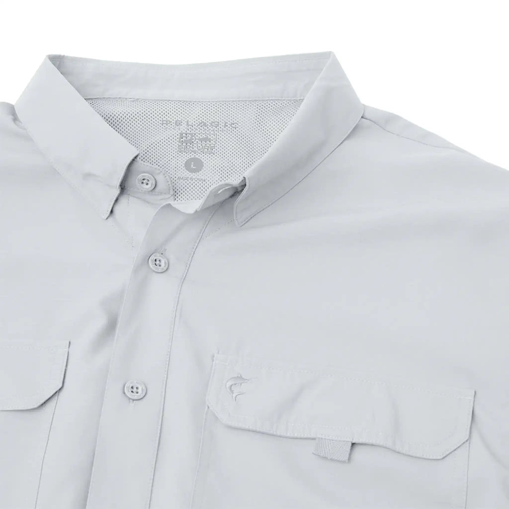 Pelagic - Keys Short Sleeve Fishing Shirt - Light Grey
