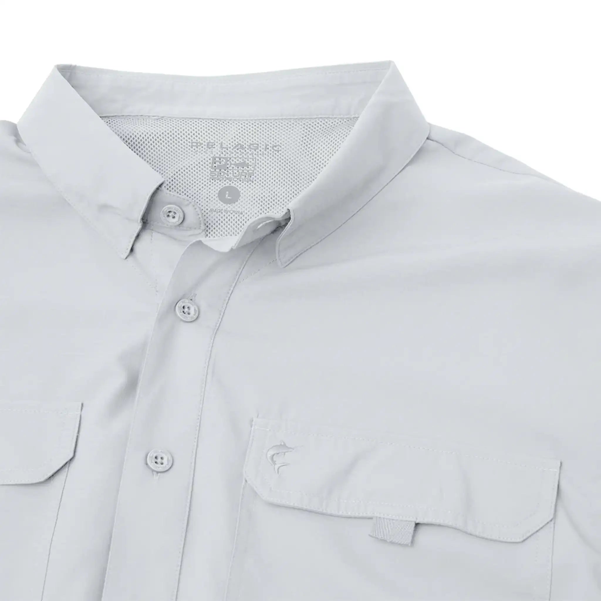 Pelagic - Keys Short Sleeve Fishing Shirt - Light Grey