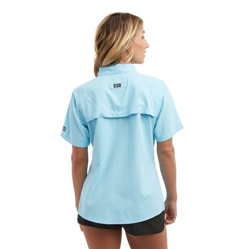 Pelagic - Ws Keys Short Sleeve Fishing Shirt - Tahiti Blue